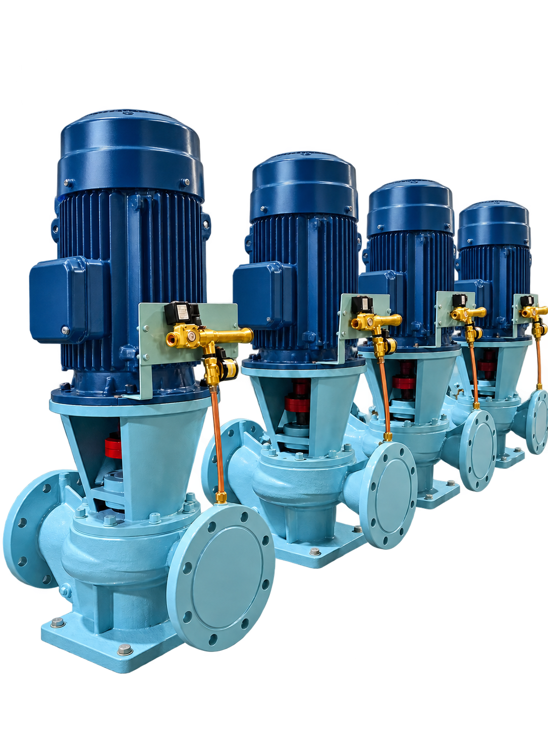 Marine vertical pipeline centrifugal pump range; G25-125 selection data provided separately