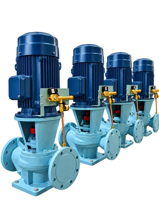 Marine vertical pipeline centrifugal pump range; G25-125 selection data provided separately